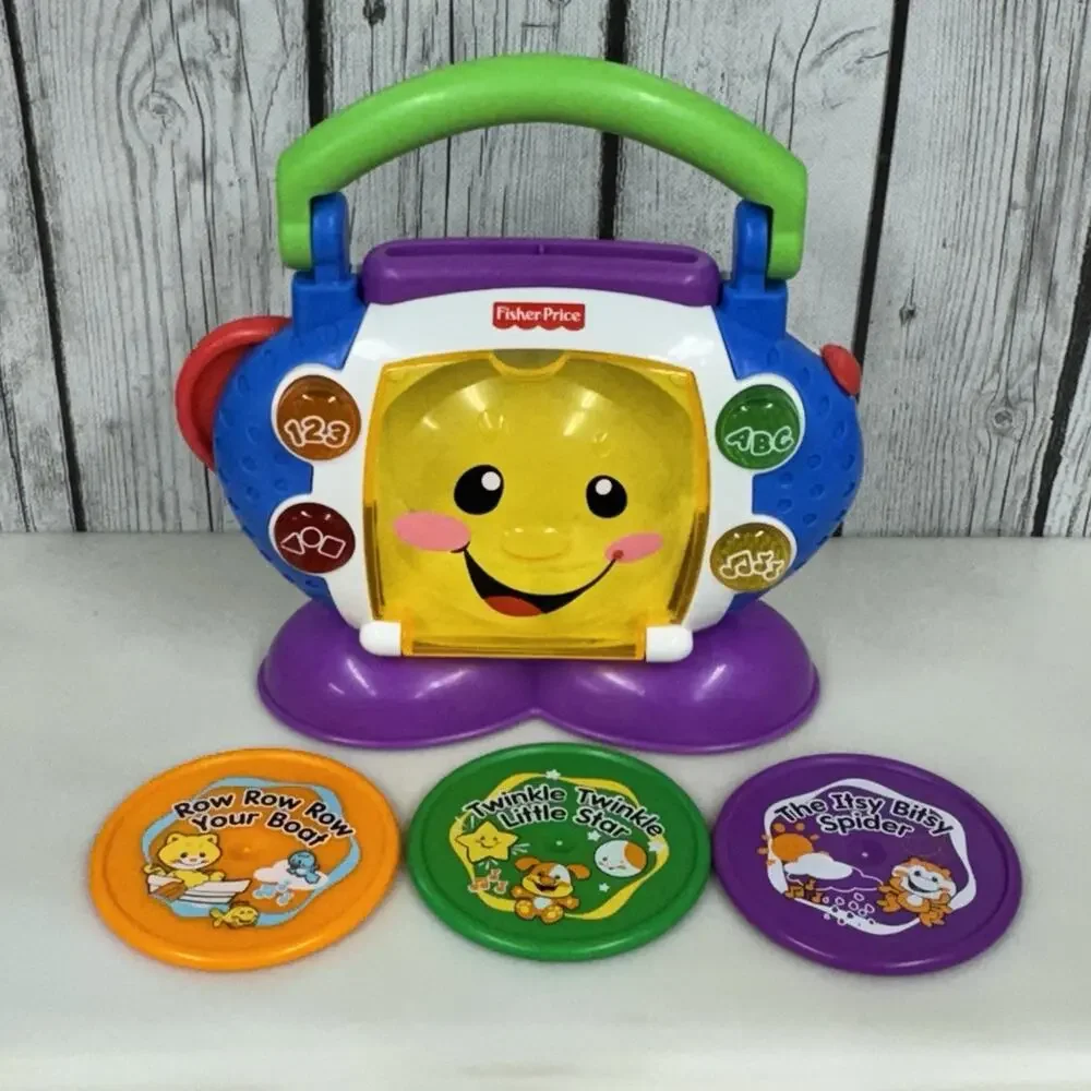 Fisher-Price Laugh & Learn Sing-with-Me CD Player Music Toy 2008 3 Discs Works